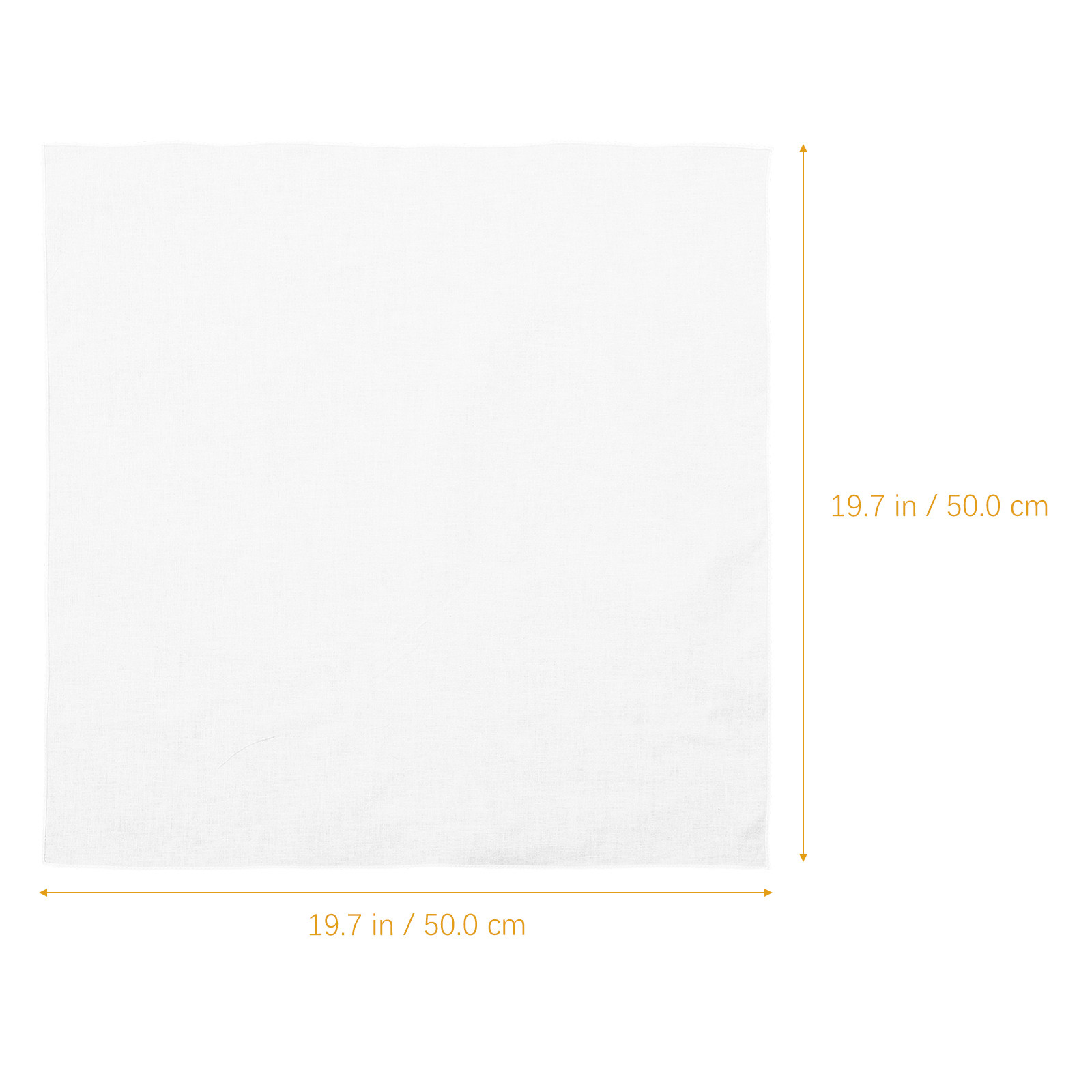 White Cotton Handkerchief Squa - Bandana Blank White avaliação e preço