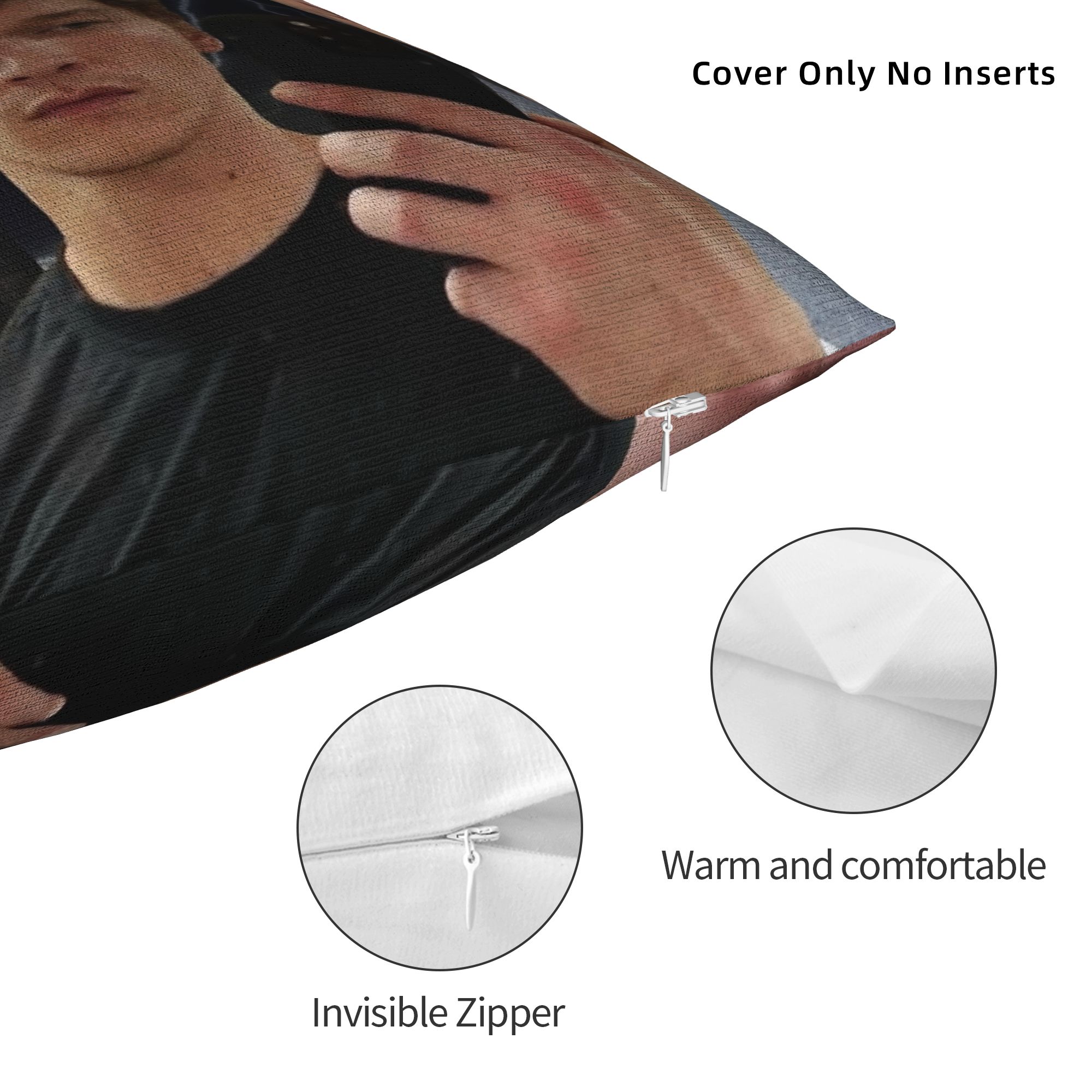 Connor Storrie Heated Rivalry  - Pillow Cover Sublimation avaliação e preço