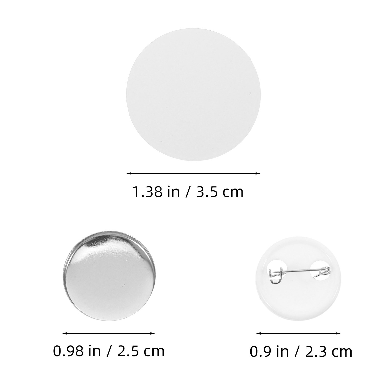 1Set Tinplate Badge Supplies R - Button Badge Blank avaliação e preço