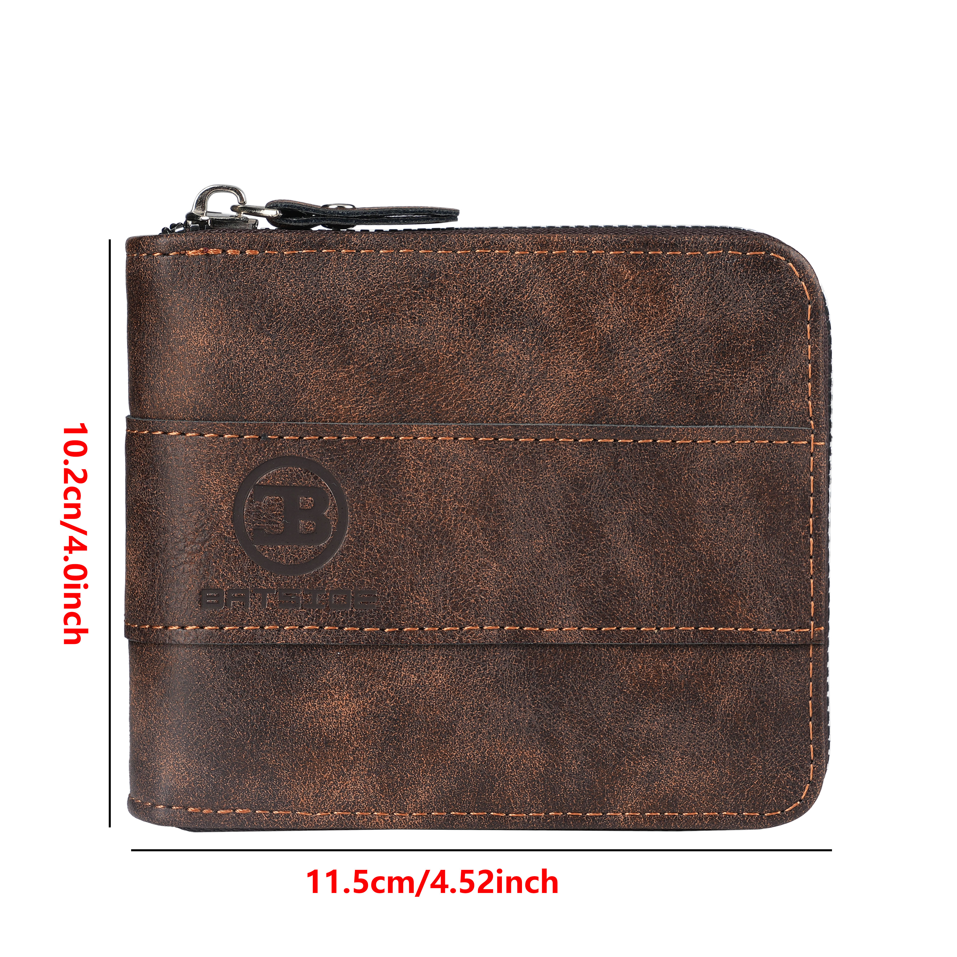 New Men's Zipper Card Holder C - Photo Acrylic Block avaliação e preço