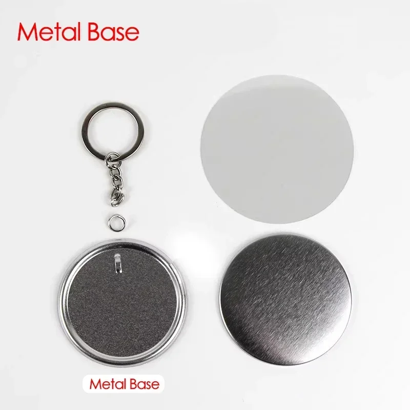 100PCS 44mm 58mm Keychains Bad - Button Badge Blank avaliação e preço