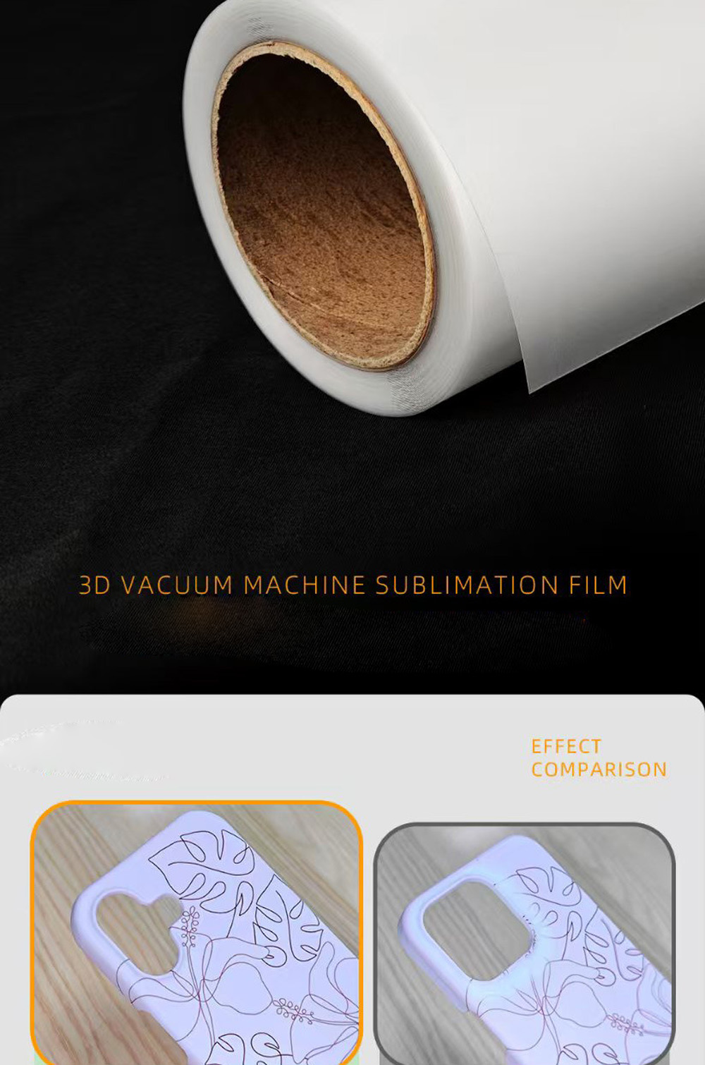 FONLYU 420mm*40mm Roll 3D Subl - Phone Case Blank Print avaliação e preço