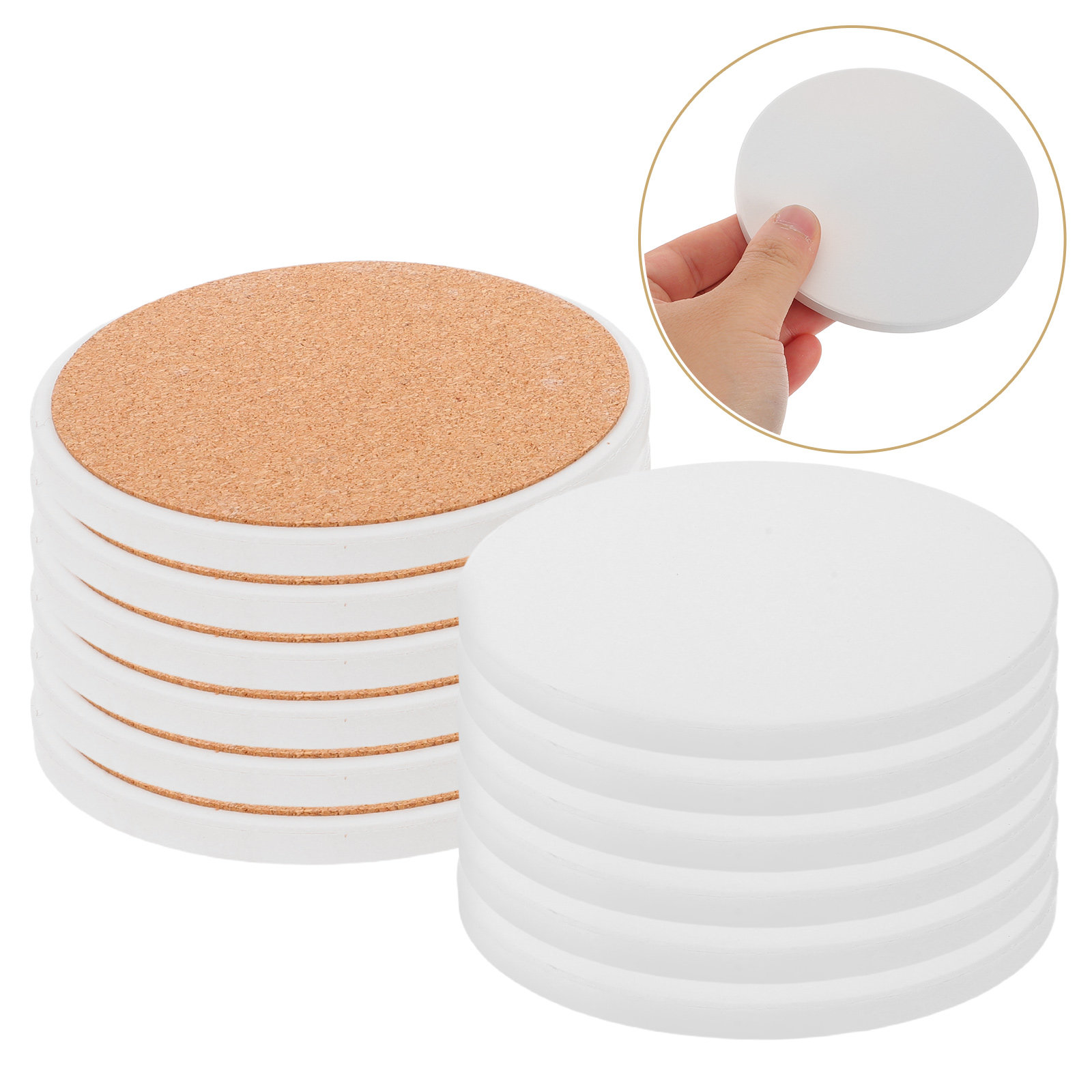 12pcs Sublimation Coasters Bla - Ceramic Tile Blank avaliação e preço