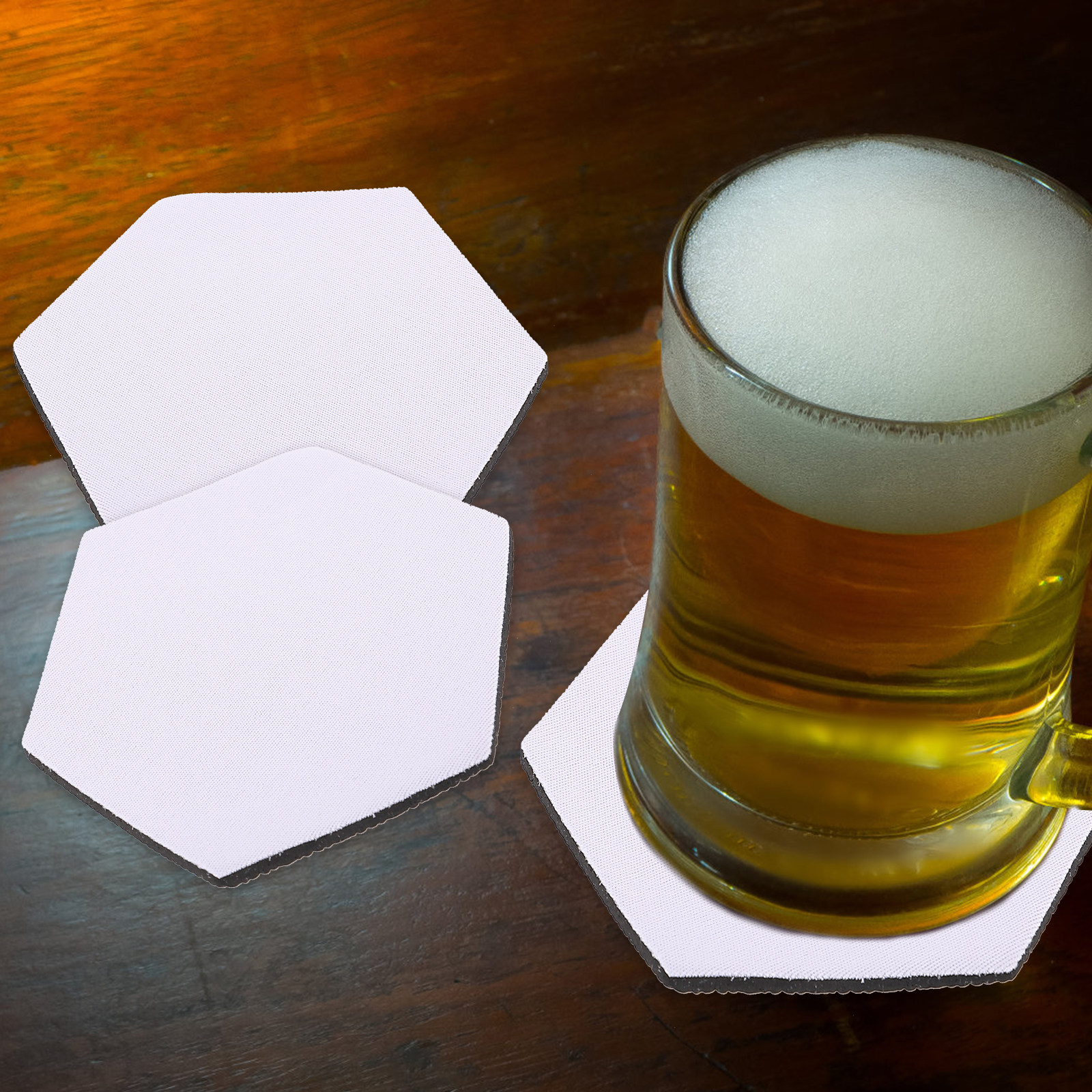 10Pcs Sublimation Blank Coaste - Coaster Sublimation Blank avaliação e preço