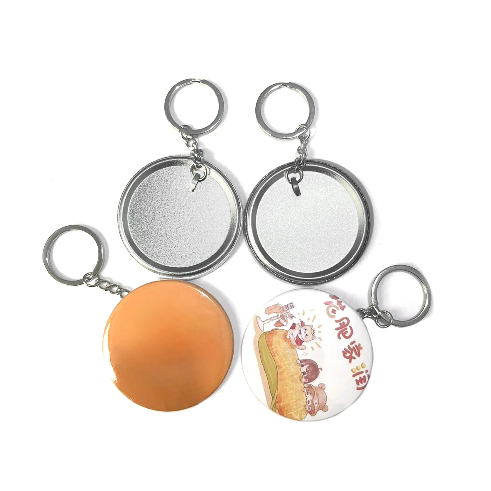 100PCS 44MM 58MM Plastic Metal - Button Badge Blank avaliação e preço
