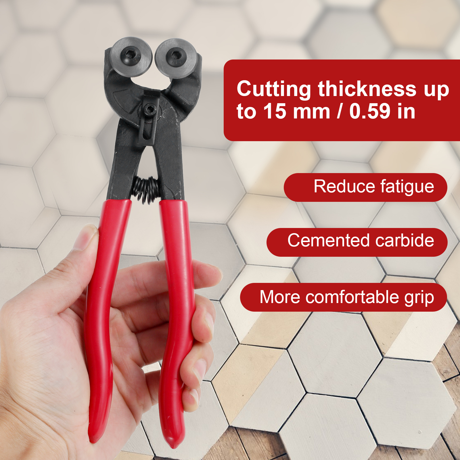 1/2Pcs Tile Nippers Mosaic Cut - Ceramic Tile Blank avaliação e preço