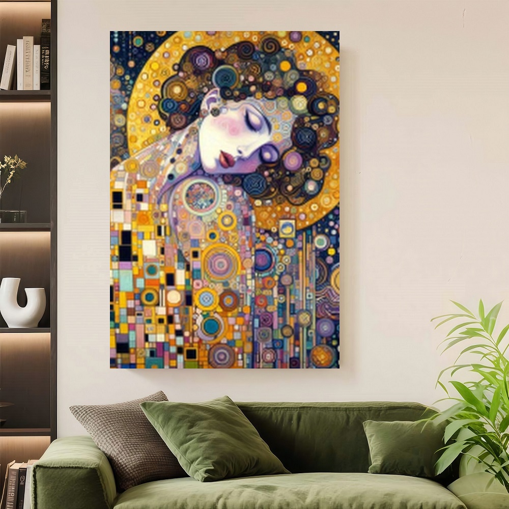 Framed S Gustav Klimt Inspired - Canvas Wrap Ready avaliação e preço