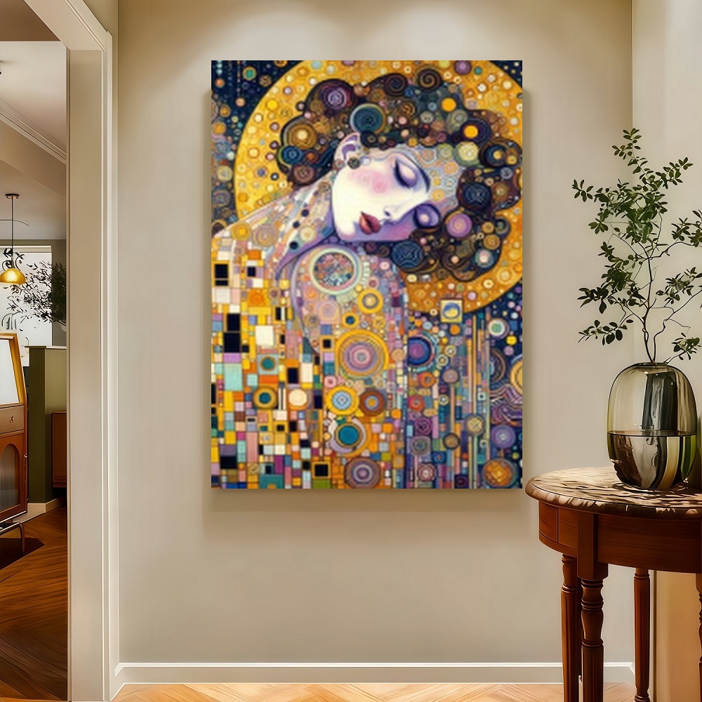 Framed S Gustav Klimt Inspired - Canvas Wrap Ready avaliação e preço