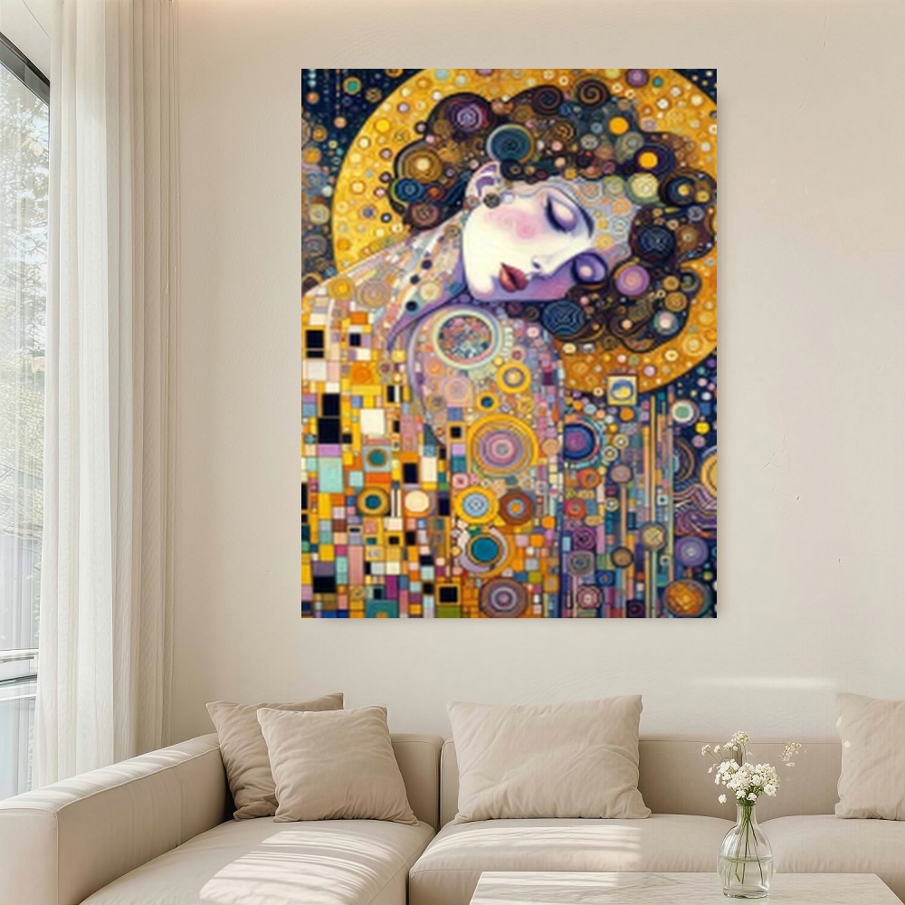 Framed S Gustav Klimt Inspired - Canvas Wrap Ready avaliação e preço