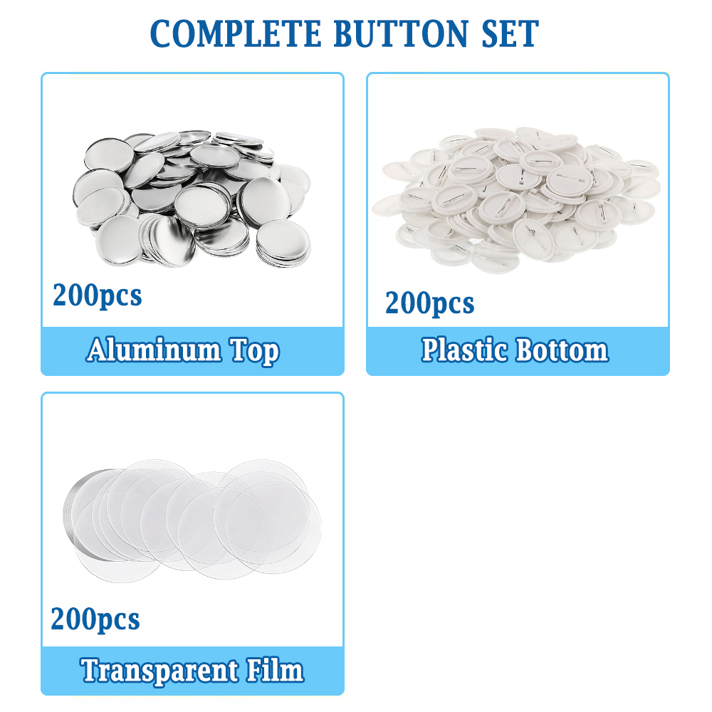 200pcs DIY Round Badge Making  - Button Badge Blank avaliação e preço