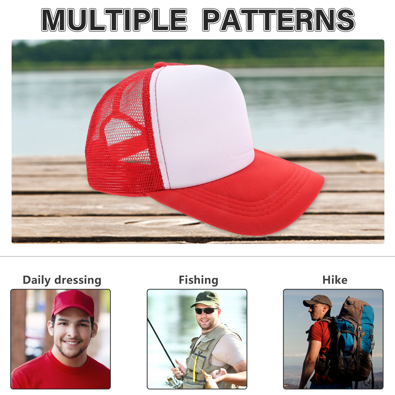 10Pcs DIY Blank Baseball Hats  - Hat Sublimation Blank avaliação e preço