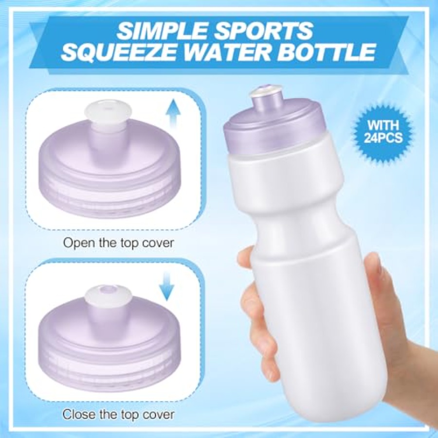 24 Pcs Sports Water Bottles Bu - Water Bottle Blank avaliação e preço