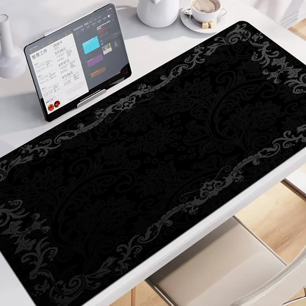 Black Flower Lace Mouse Pad La - Mouse Pad Blank Sublimation avaliação e preço