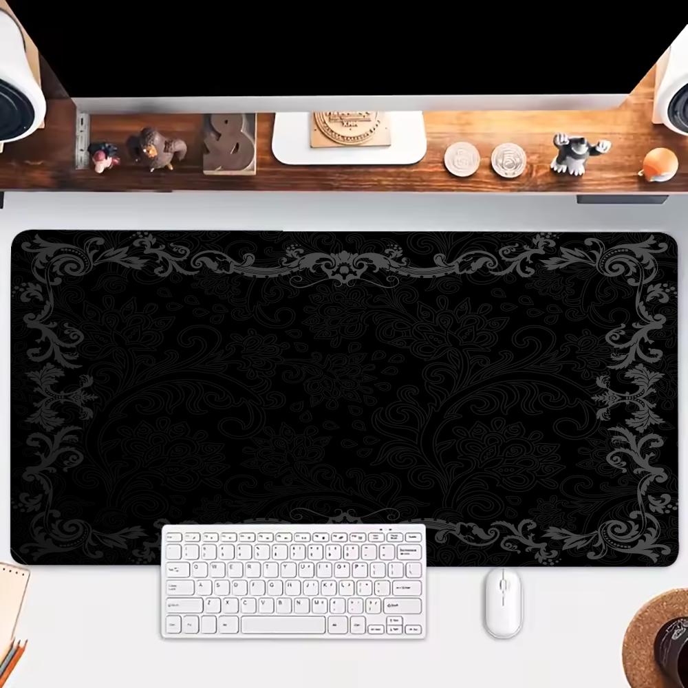 Black Flower Lace Mouse Pad La - Mouse Pad Blank Sublimation avaliação e preço
