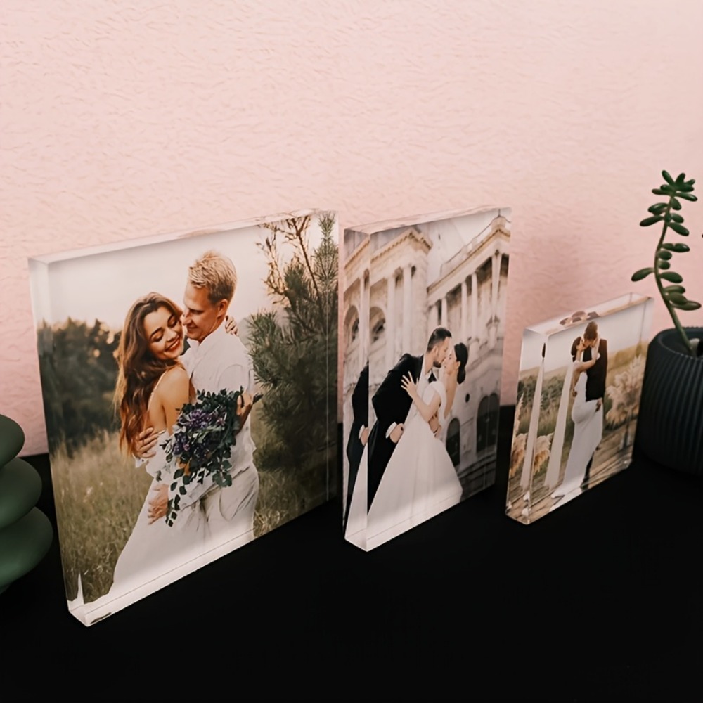 Custom Acrylic Anniversary Pho - Photo Acrylic Block avaliação e preço