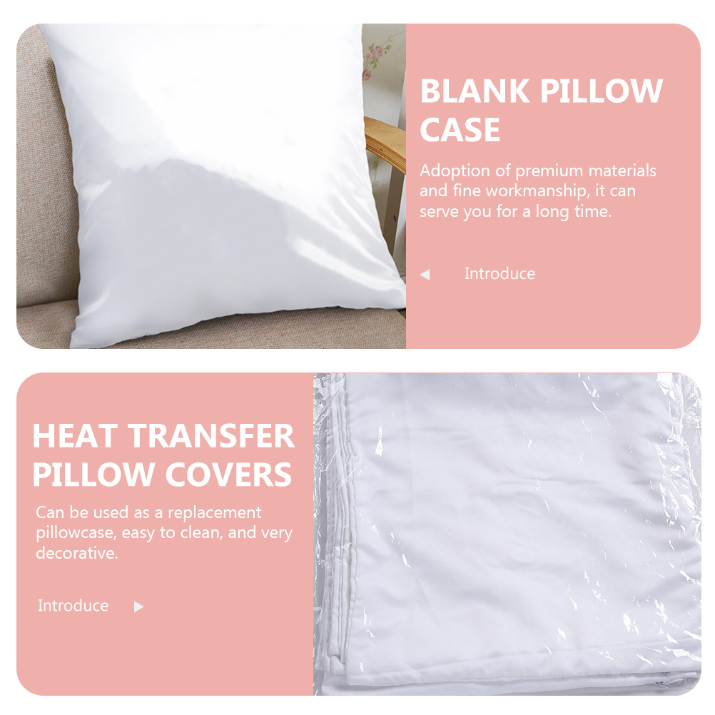 4Pcs White Sublimation Pillow  - Pillow Cover Sublimation avaliação e preço