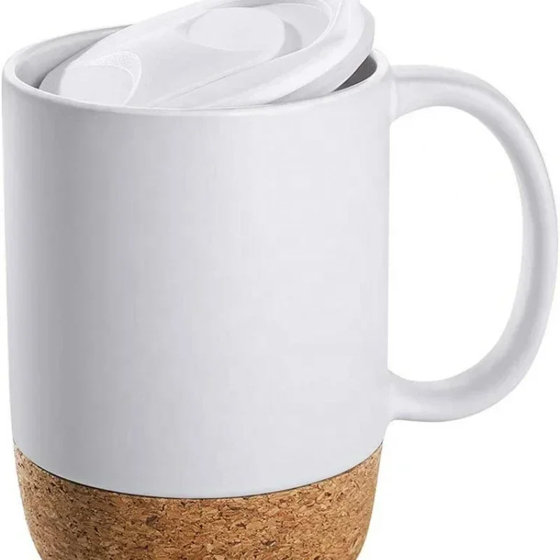 Coffee Mug with Cork Base Bott - Sublimation Mug White avaliação e preço