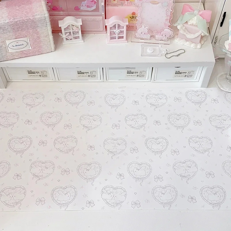 Kawaii Pink Rabbit PU Leather  - Mouse Pad Blank Sublimation avaliação e preço