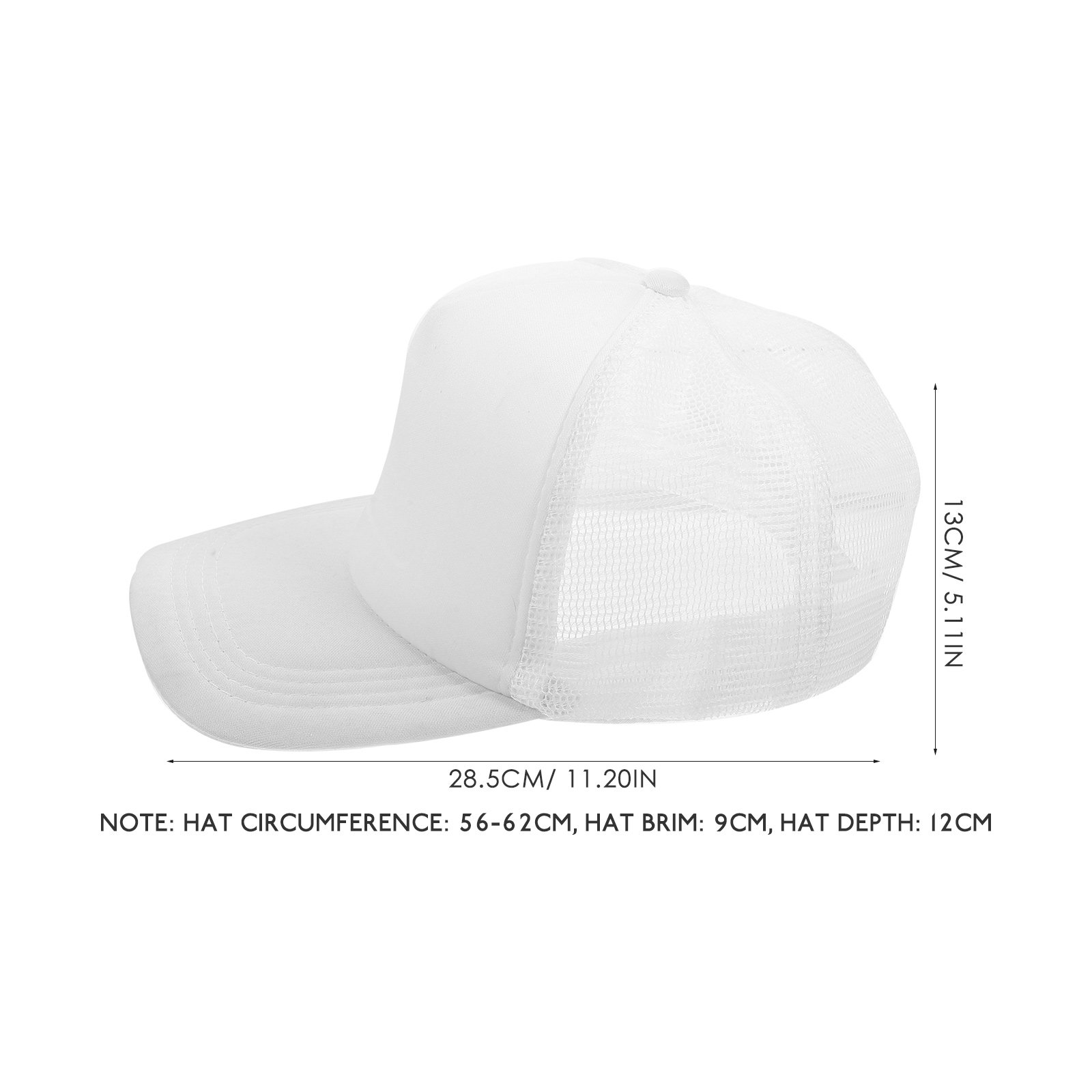 10Pcs Blank Baseball Caps Mesh - Hat Sublimation Blank avaliação e preço