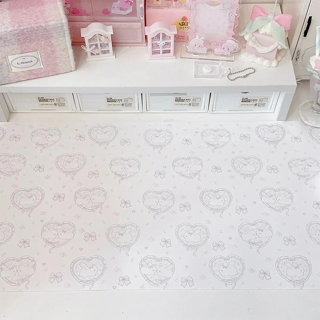 Kawaii Pink Rabbit Girl Heart  - Mouse Pad Blank Sublimation avaliação e preço