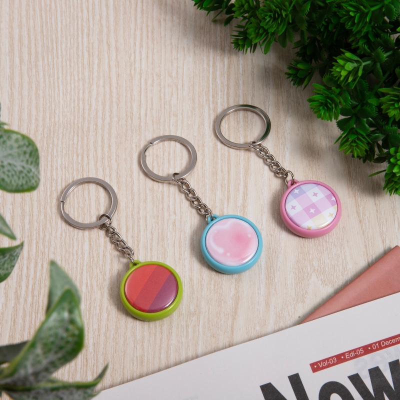 50pcs/Set 32mm Double-side Key - Button Badge Blank avaliação e preço