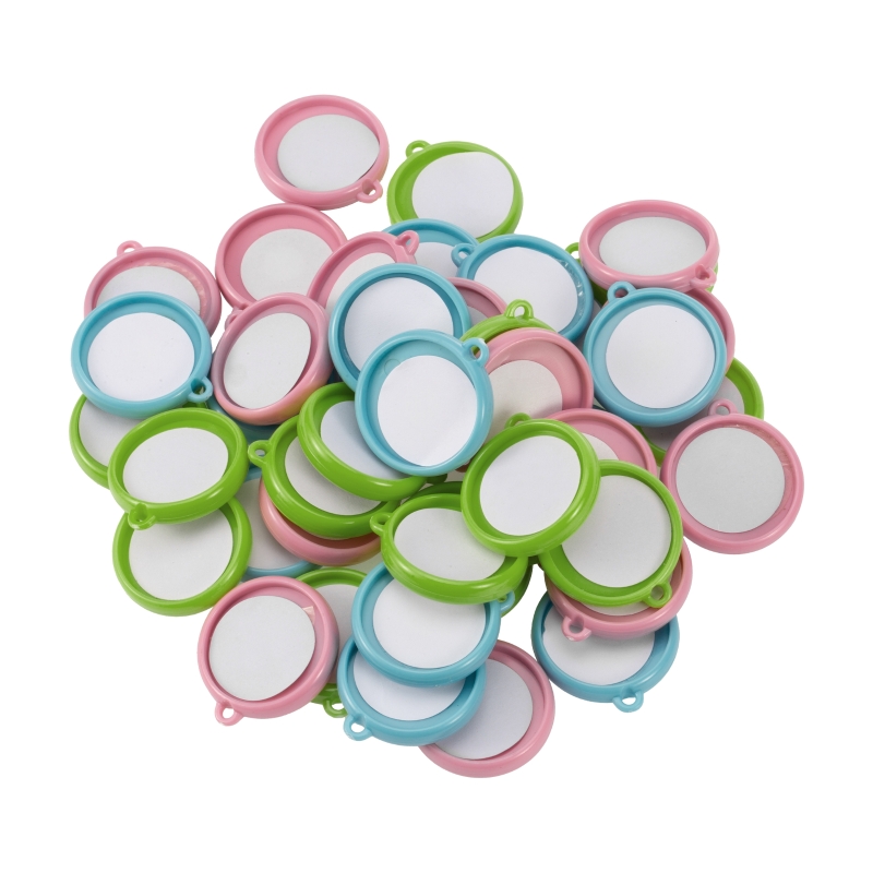 50pcs/Set 32mm Double-side Key - Button Badge Blank avaliação e preço