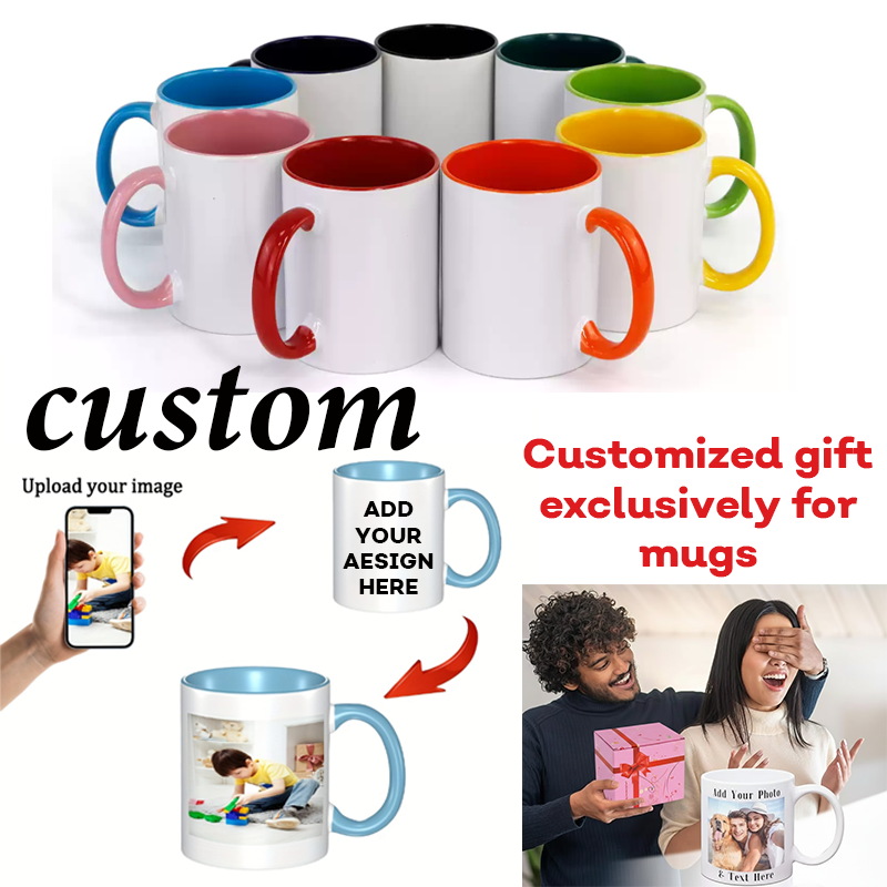 Custom Ceramic Mug Color Insid - Sublimation Mug White avaliação e preço