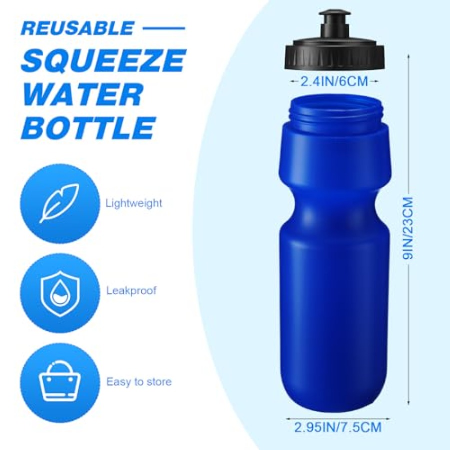 24 Pcs Sports Water Bottles Bu - Water Bottle Blank avaliação e preço