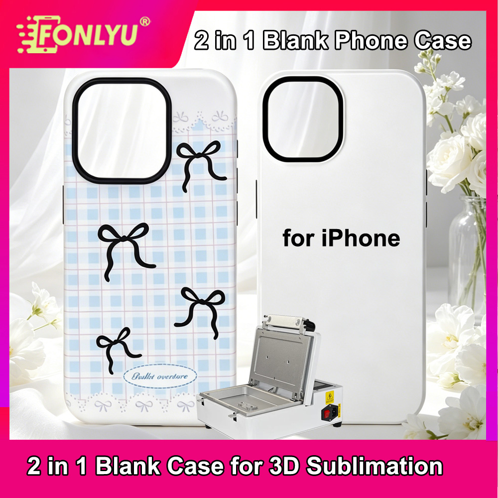 FONLYU 2 in 1 Sublimation Phon - Phone Case Blank Print avaliação e preço