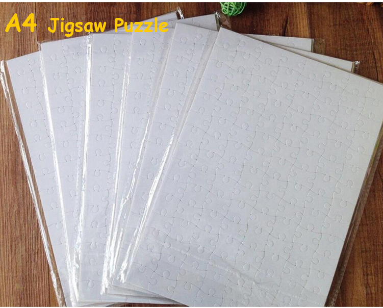 10pcs/lot Free Shipping A4 Sub - Puzzle Blank White avaliação e preço