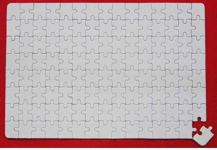 10pcs/lot Free Shipping A4 Sub - Puzzle Blank White avaliação e preço