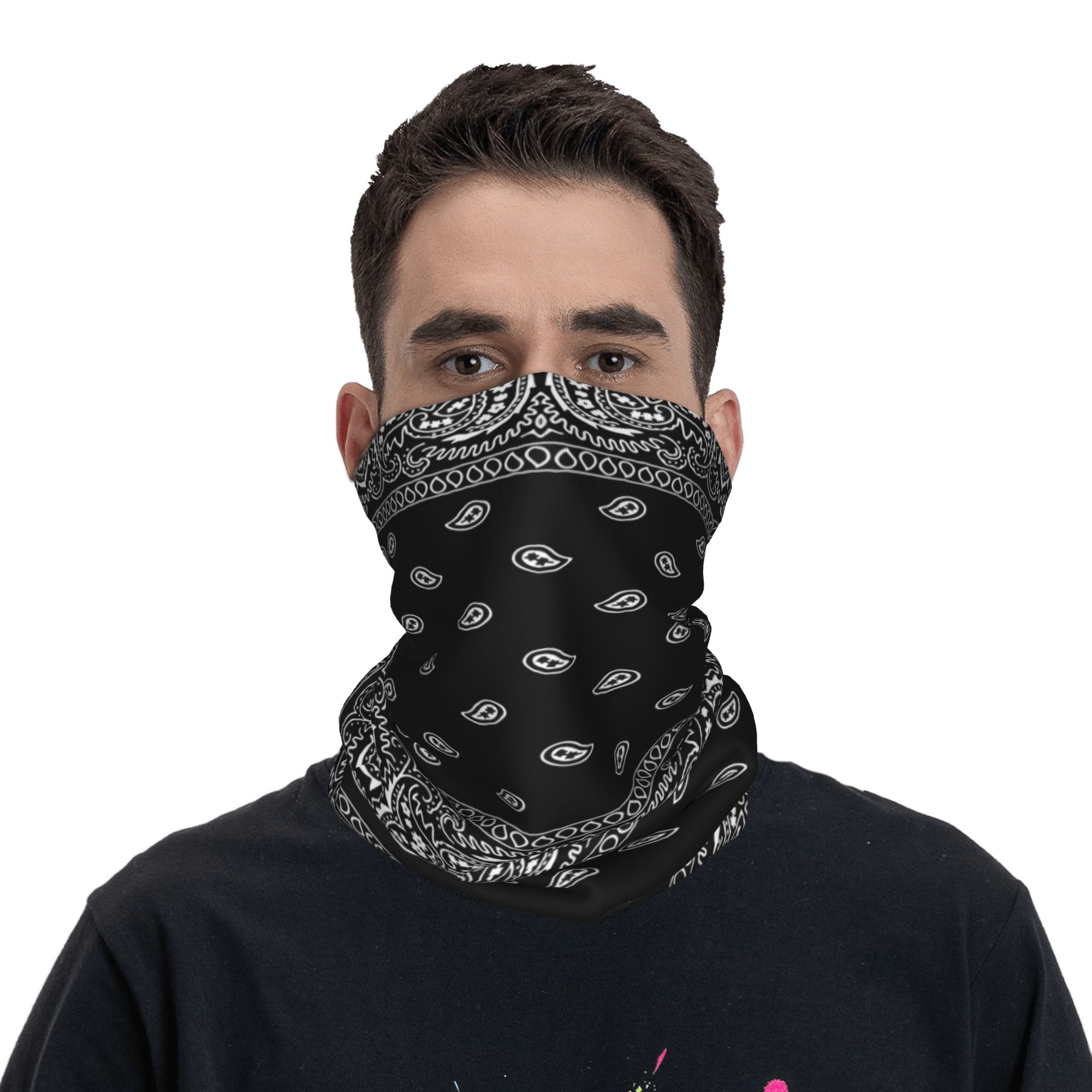 Custom Black and White Bandana - Bandana Blank White avaliação e preço