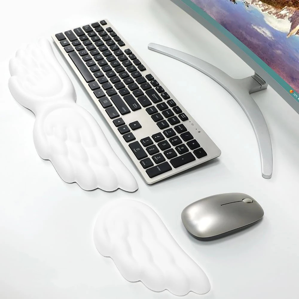 Angel Wings Shaped Keyboard Mo - Mouse Pad Blank Sublimation avaliação e preço