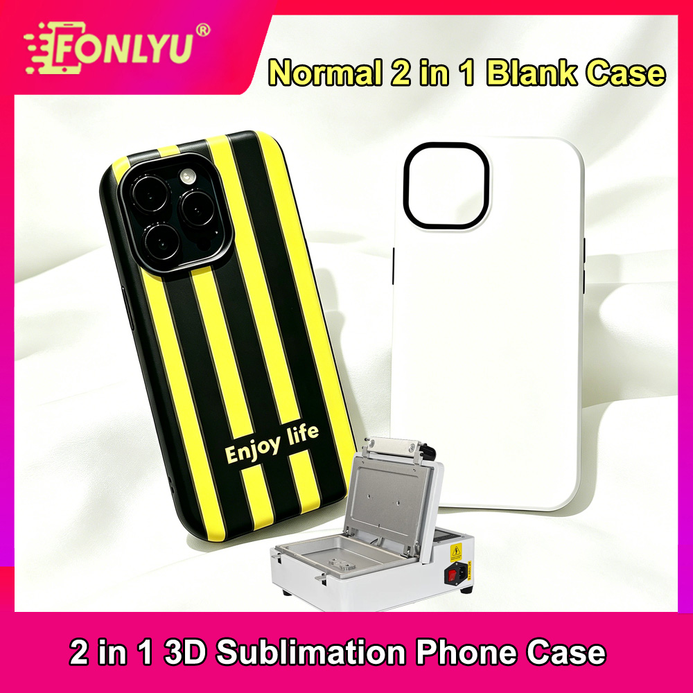 FONLYU 10pc 2 in 1 Blank Phone - Phone Case Blank Print avaliação e preço