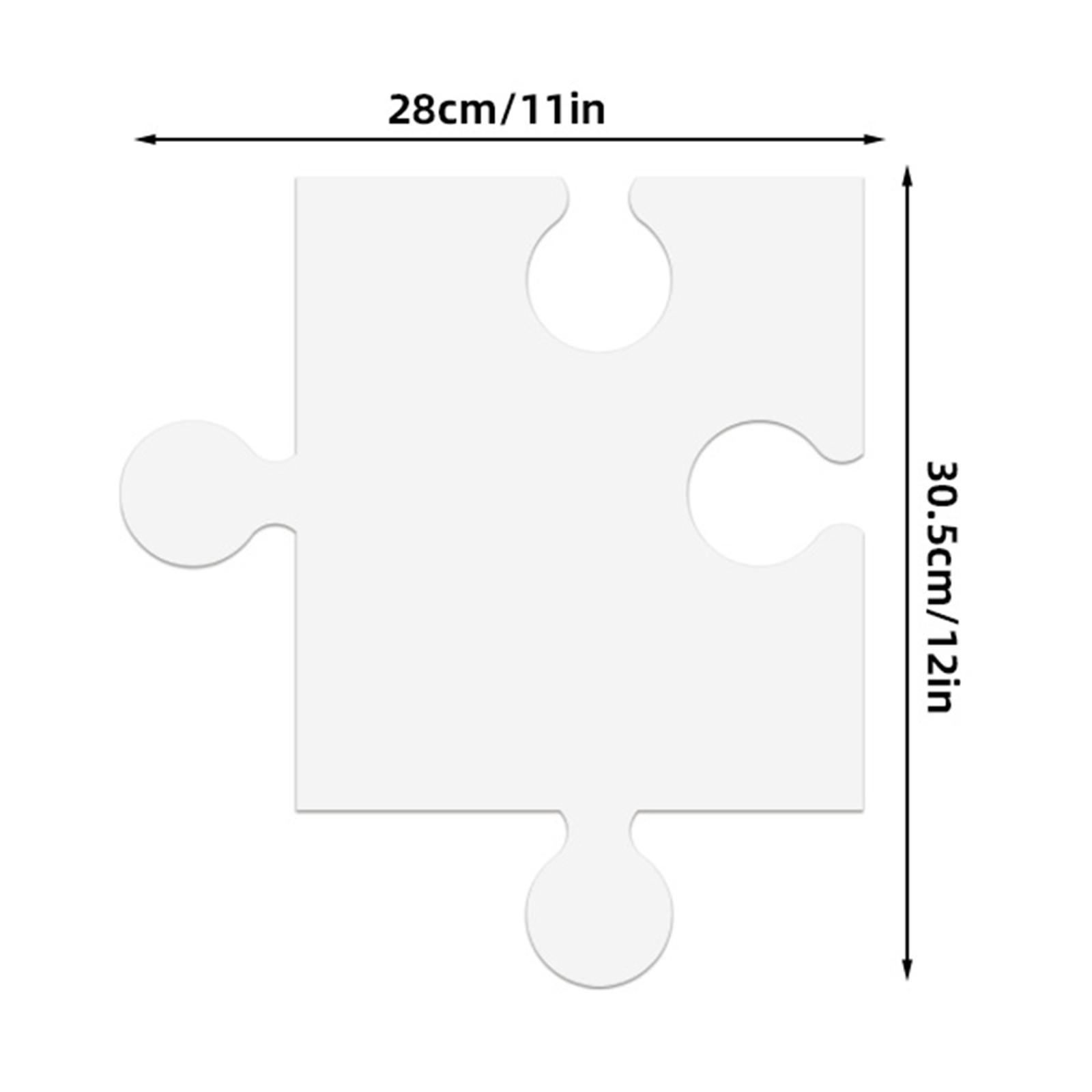 24Pcs White Cardboard Blank Ji - Puzzle Blank White avaliação e preço