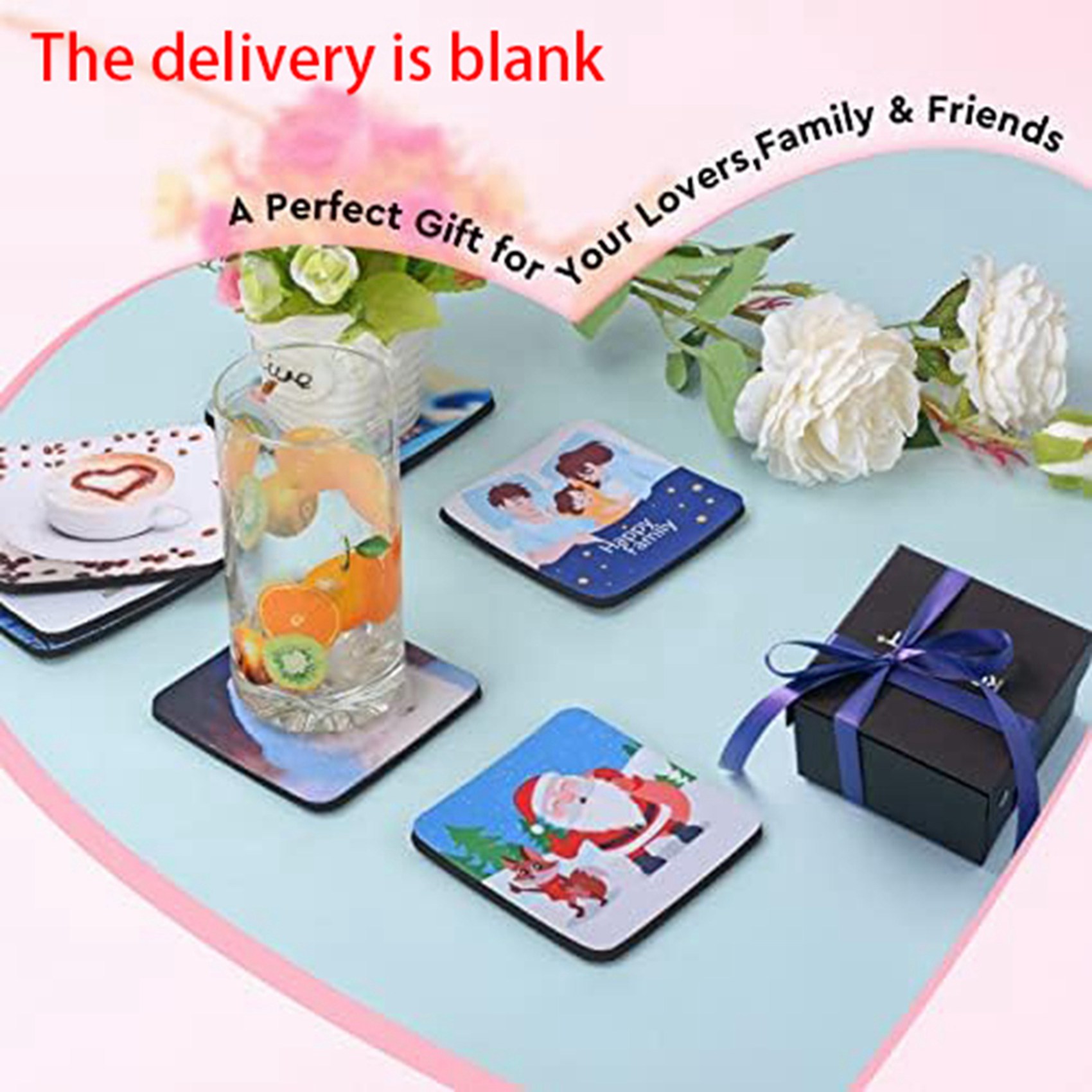 F-F 40PCS Square Sublimation B - Coaster Sublimation Blank avaliação e preço