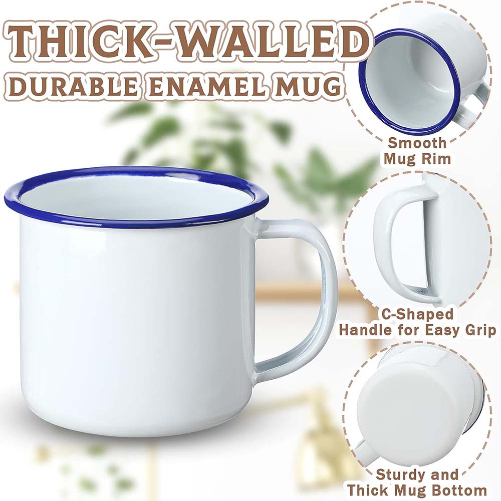 Mini Enamel Camping Coffee Mug - Sublimation Mug White avaliação e preço